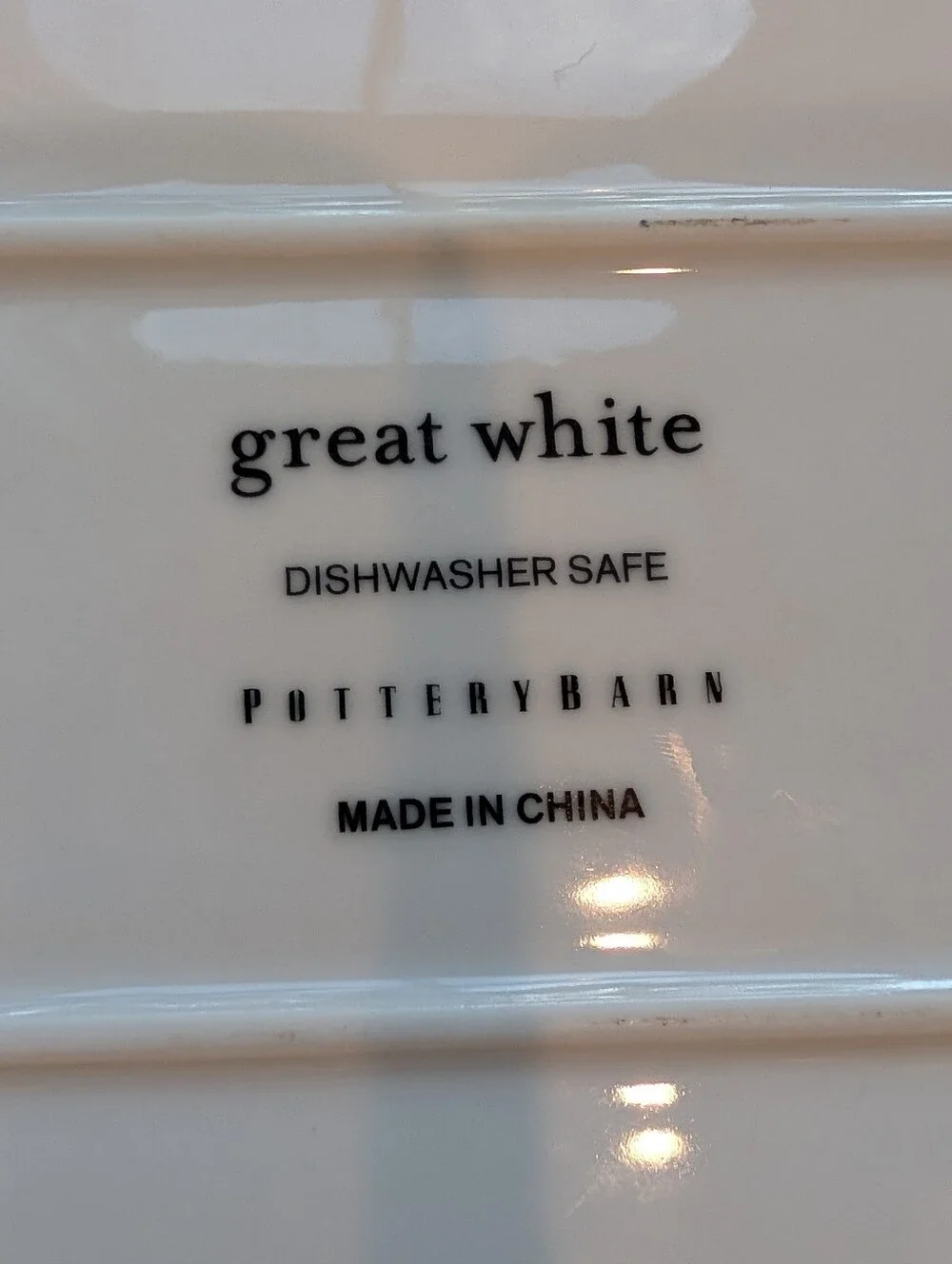 POTTERY BARN great white small platter